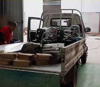 液壓站裝車發(fā)貨了，國立液壓，快速及時為客戶送達(dá)。